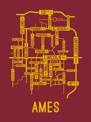 Ames, Iowa Street Map (Test)
