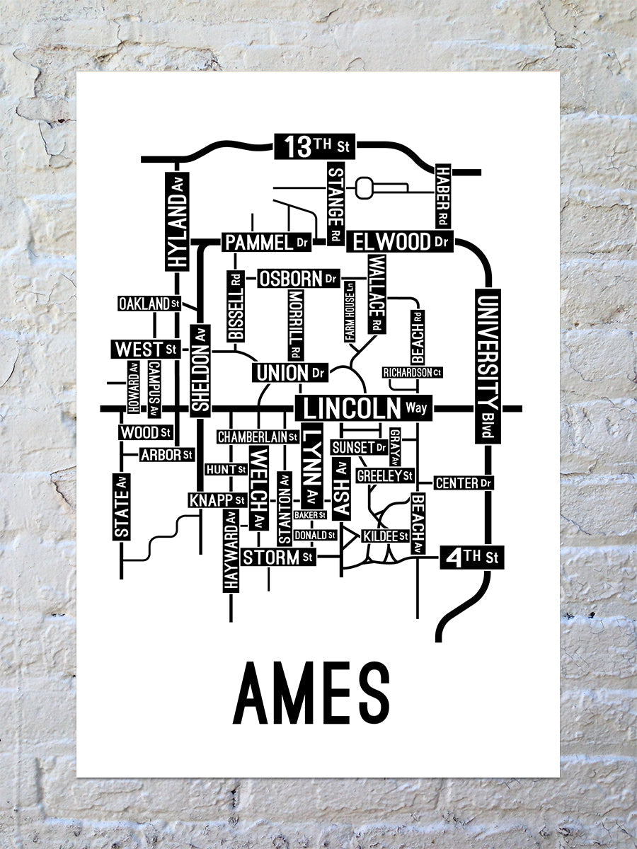 Ames, Iowa Street Map (Test)