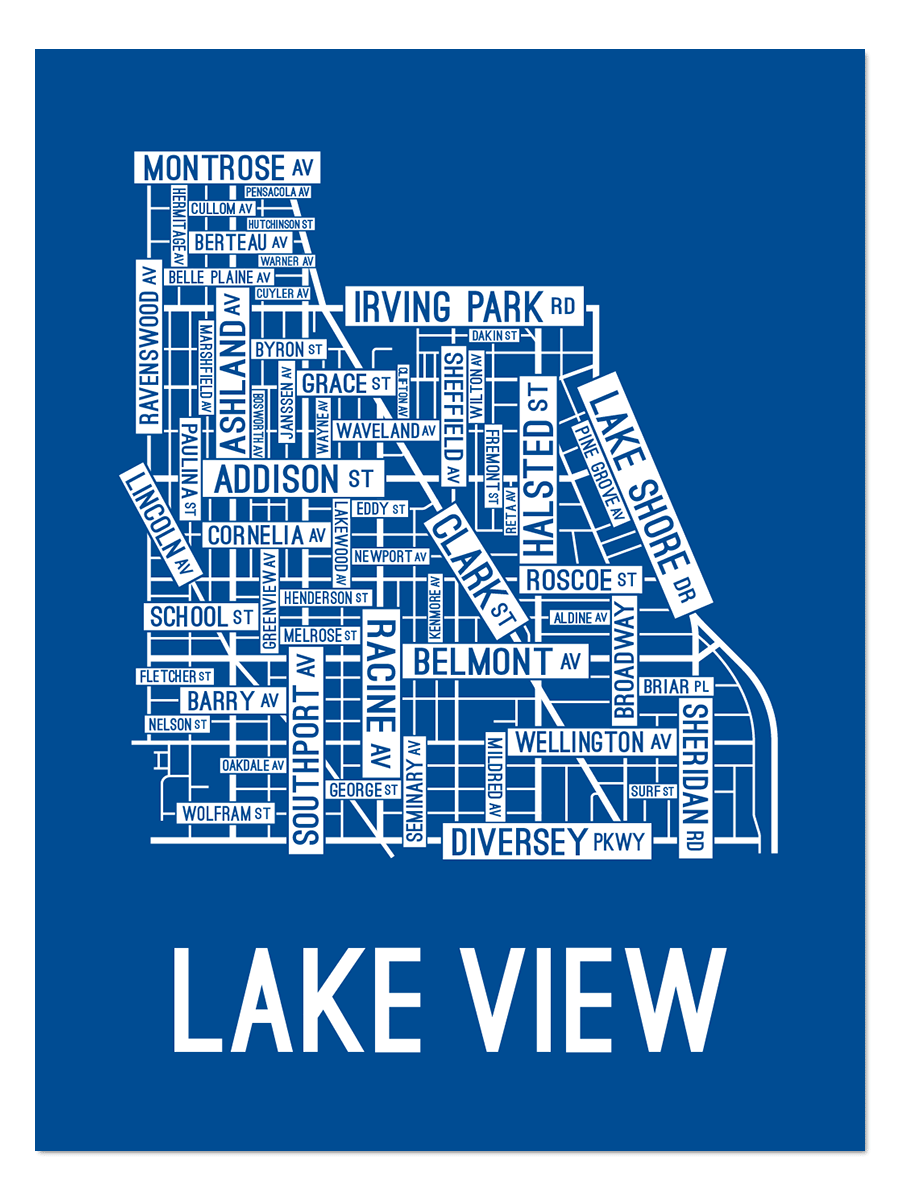 Lake View, Chicago Street Map