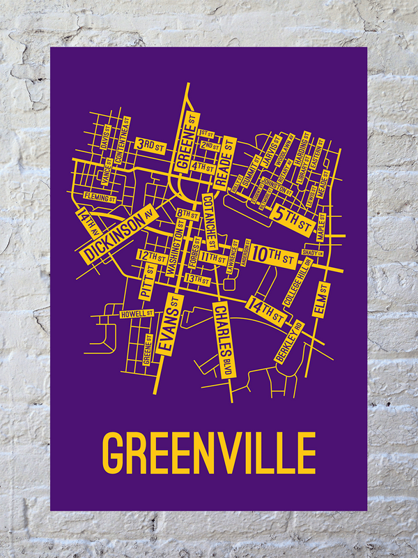 Greenville North Carolina School Street Posters greenville-north-carolina-school-street-posters