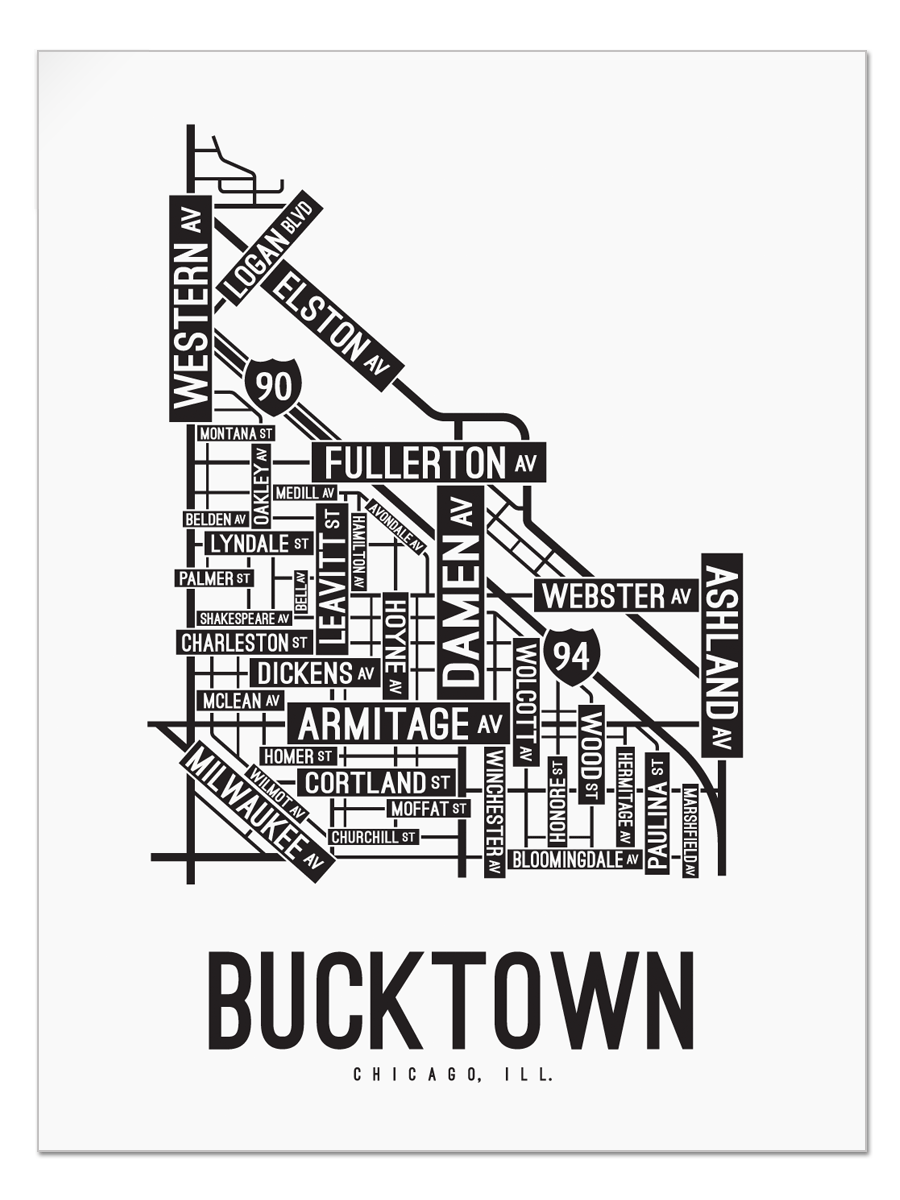 Bucktown, Chicago Street Map