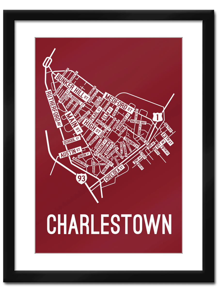 Charlestown, Boston Street Map