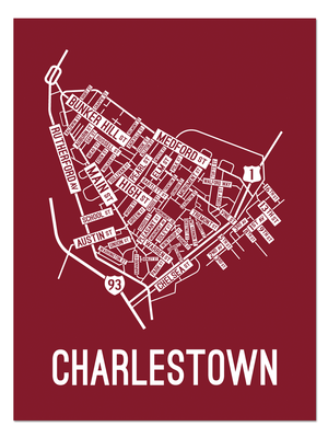 Charlestown, Boston Street Map