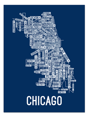 Chicago, Illinois Street Map