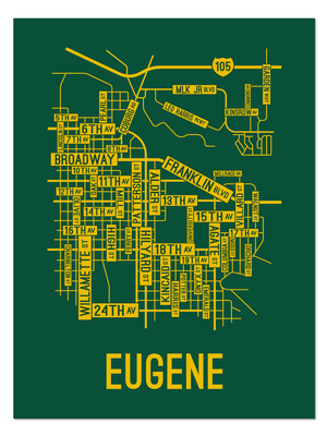 Eugene, Oregon Street Map