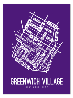 Greenwich Village, New York Street Map