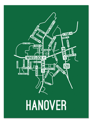 Hanover, New Hampshire Street Map