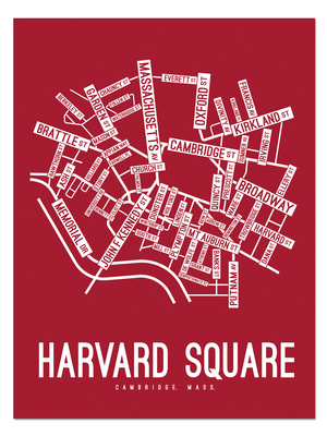 Harvard Square, Cambridge Street Map