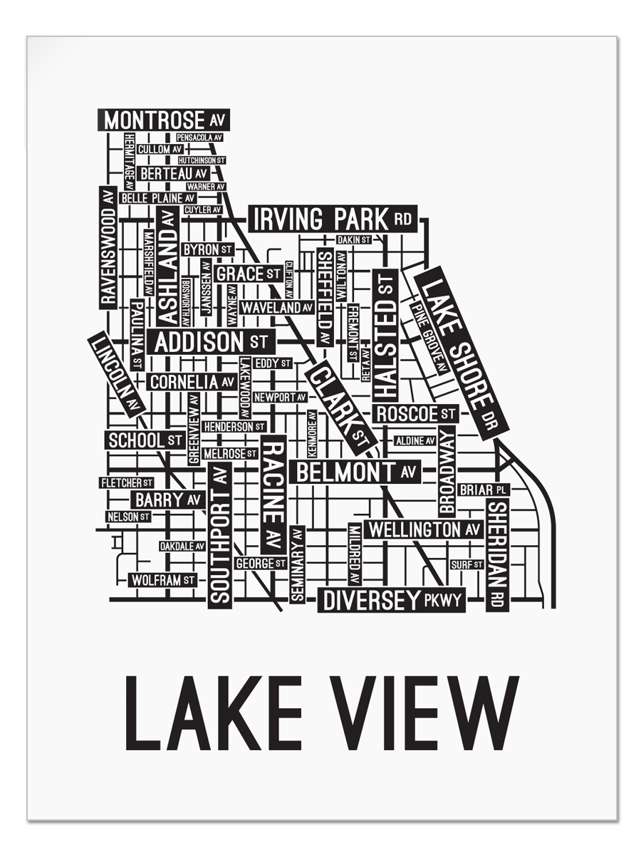 Lake View, Chicago Street Map