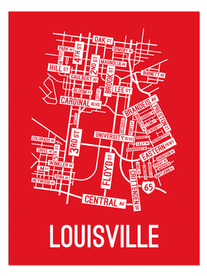 Louisville, Kentucky Street Map