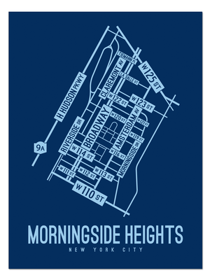 Morningside Heights, New York Street Map