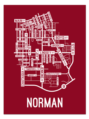 Norman, Oklahoma Street Map