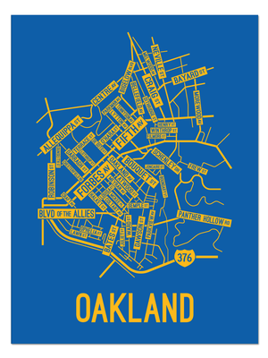 Oakland, Pittsburgh Street Map