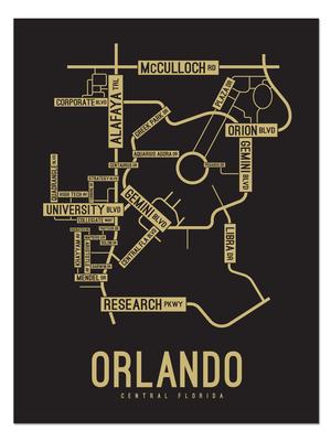 Orlando, Central Florida Street Map