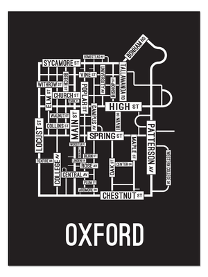 Oxford, Ohio Street Map