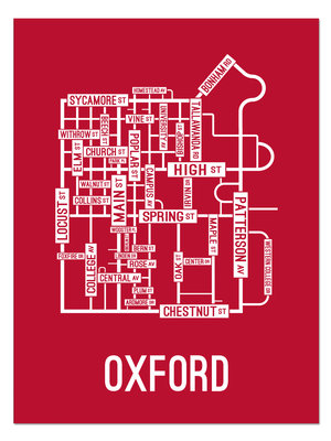 Oxford, Ohio Street Map