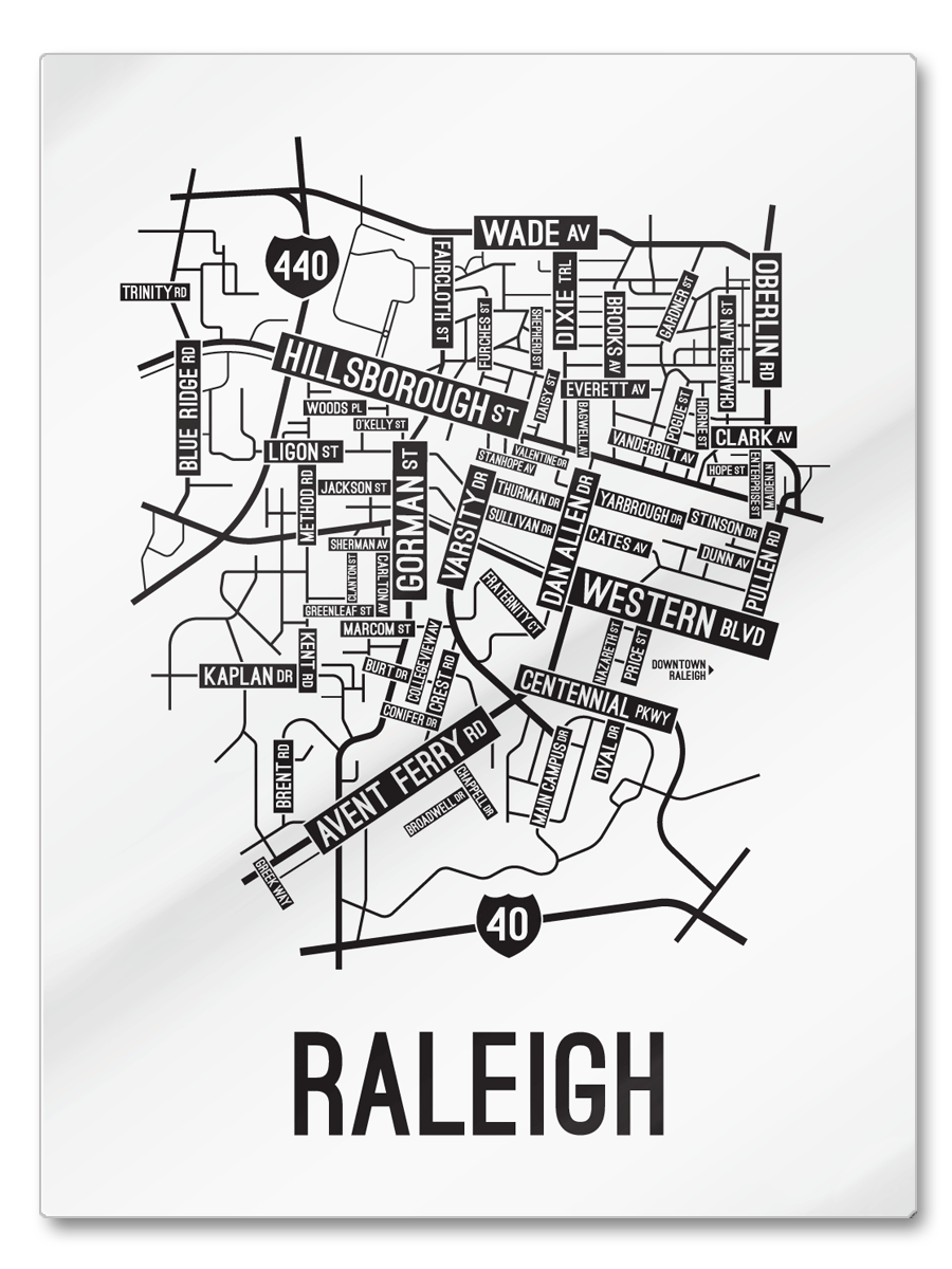 Raleigh North Carolina Map
