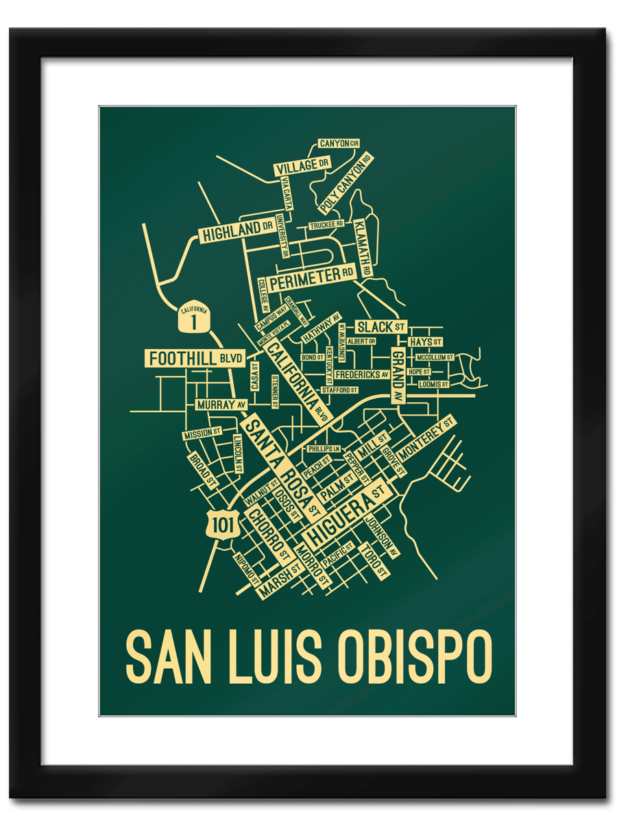 San Luis Obispo, California Street Map