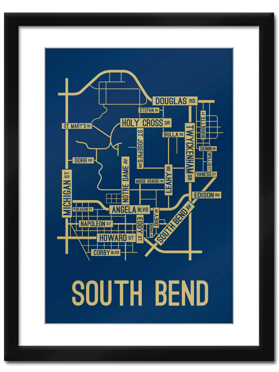 South Bend, Indiana Street Map