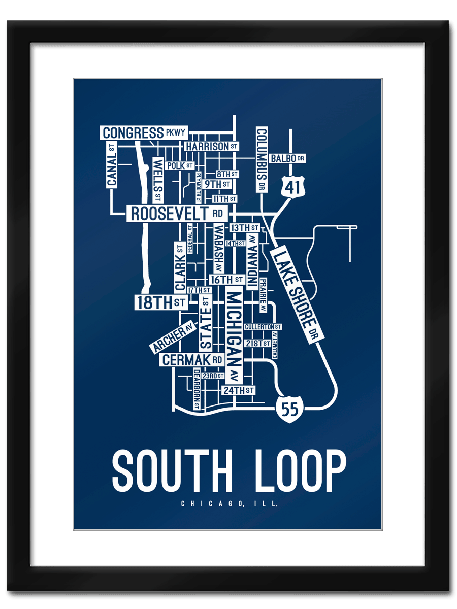 South Loop, Chicago Street Map