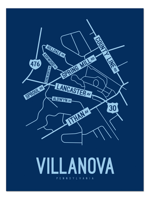 Villanova, Pennsylvania Street Map