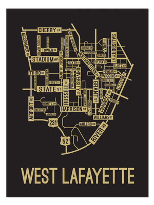 West Lafayette, Indiana Street Map