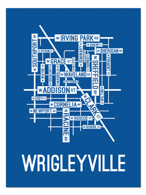Wrigleyville, Chicago Street Map