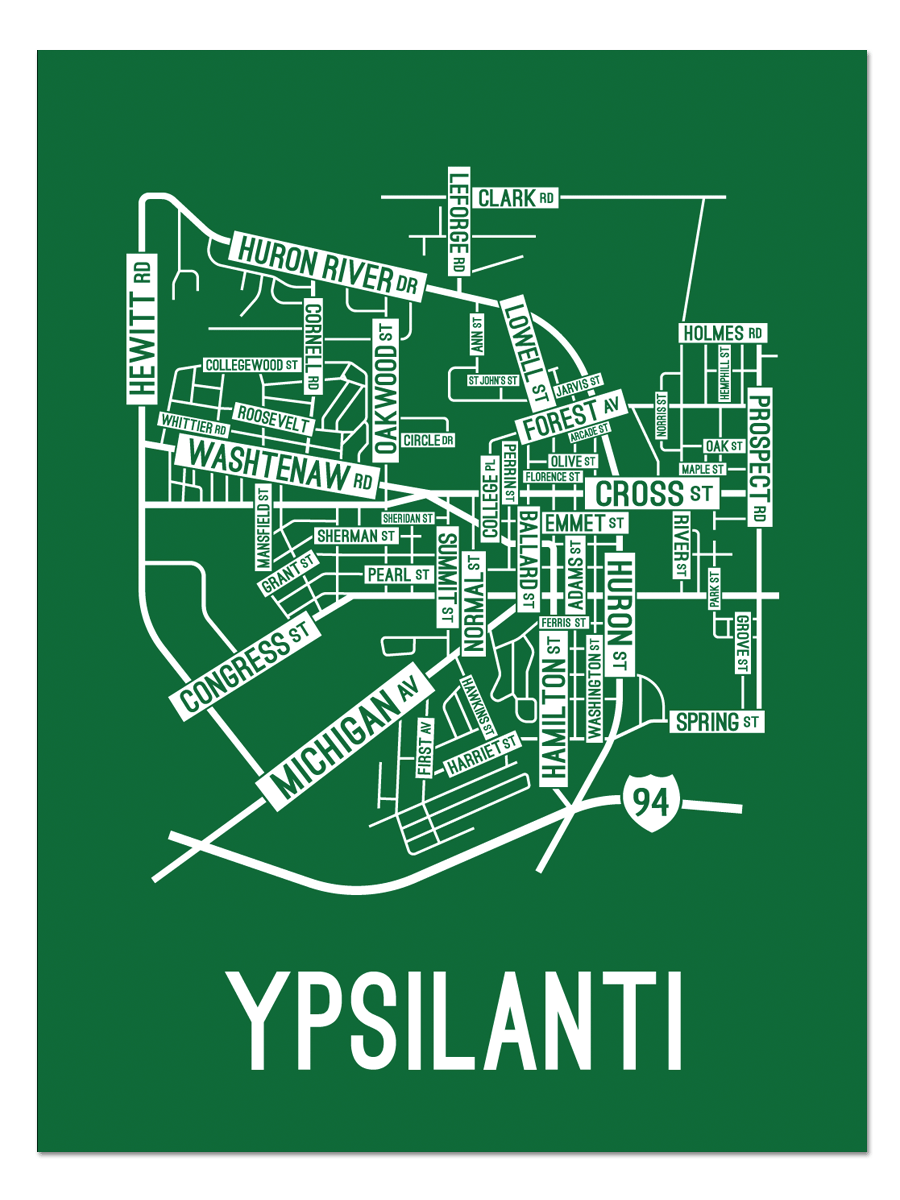 City Of Ypsilanti Street Map Where To Vote In Ypsilanti Ward 1