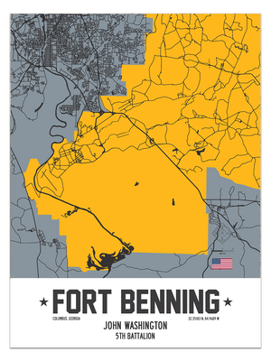 Fort Benning, Columbus, Georgia Map
