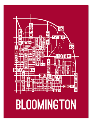 Bloomington, Indiana Street Map