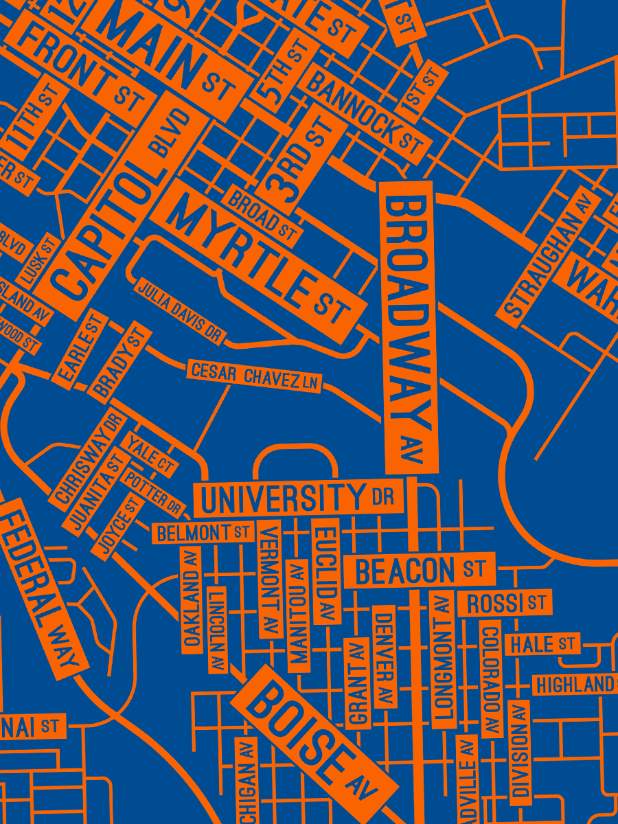 Boise, Idaho Street Map