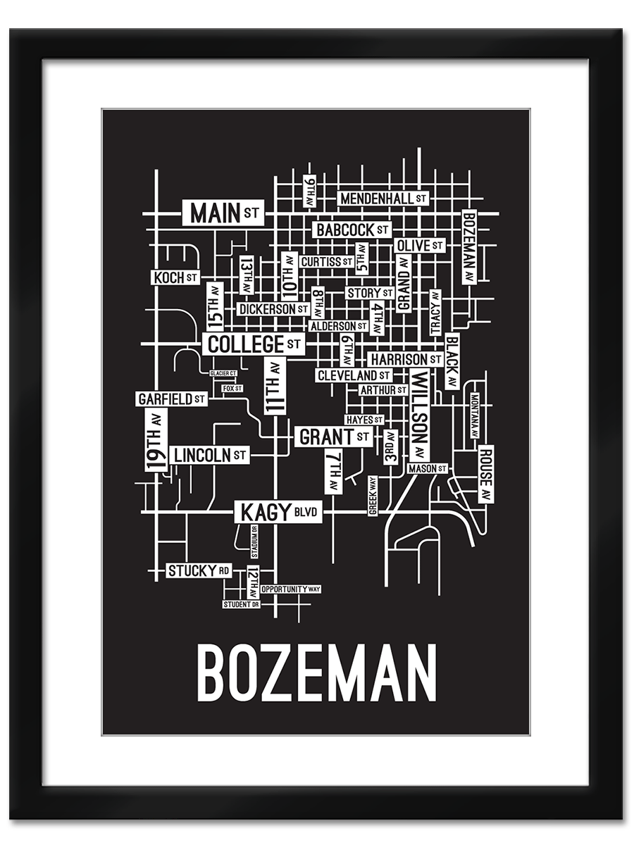 Bozeman, Montana Street Map