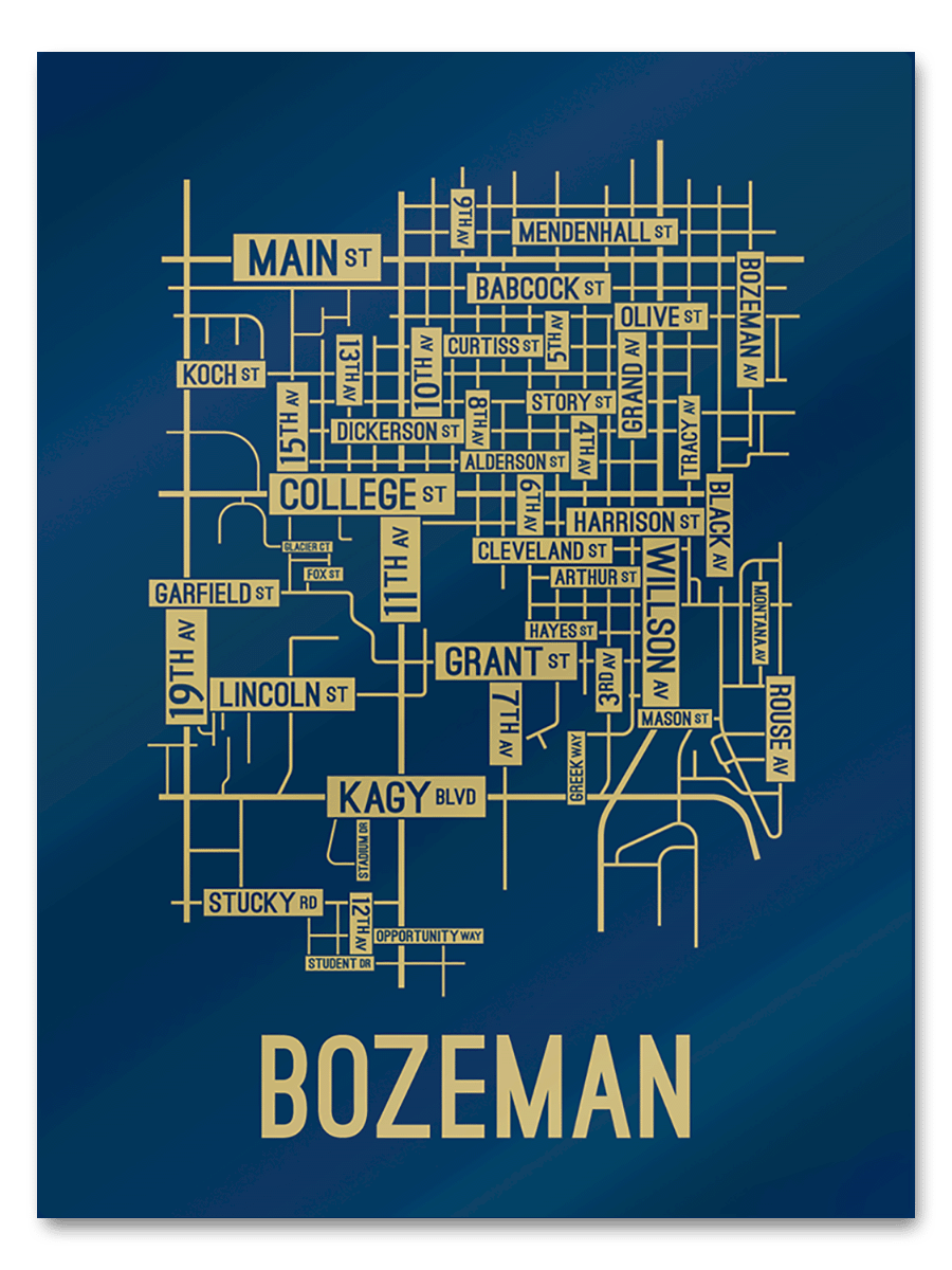 Bozeman, Montana Street Map