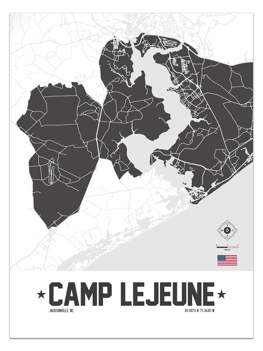 camp lejeune in jacksonville north carolina Camp Lejeune, Jacksonville, North Carolina Map