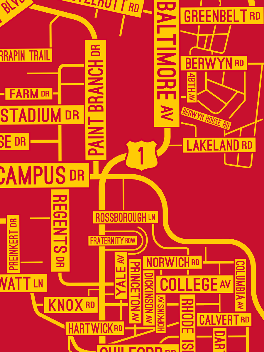 College Park, Maryland Street Map