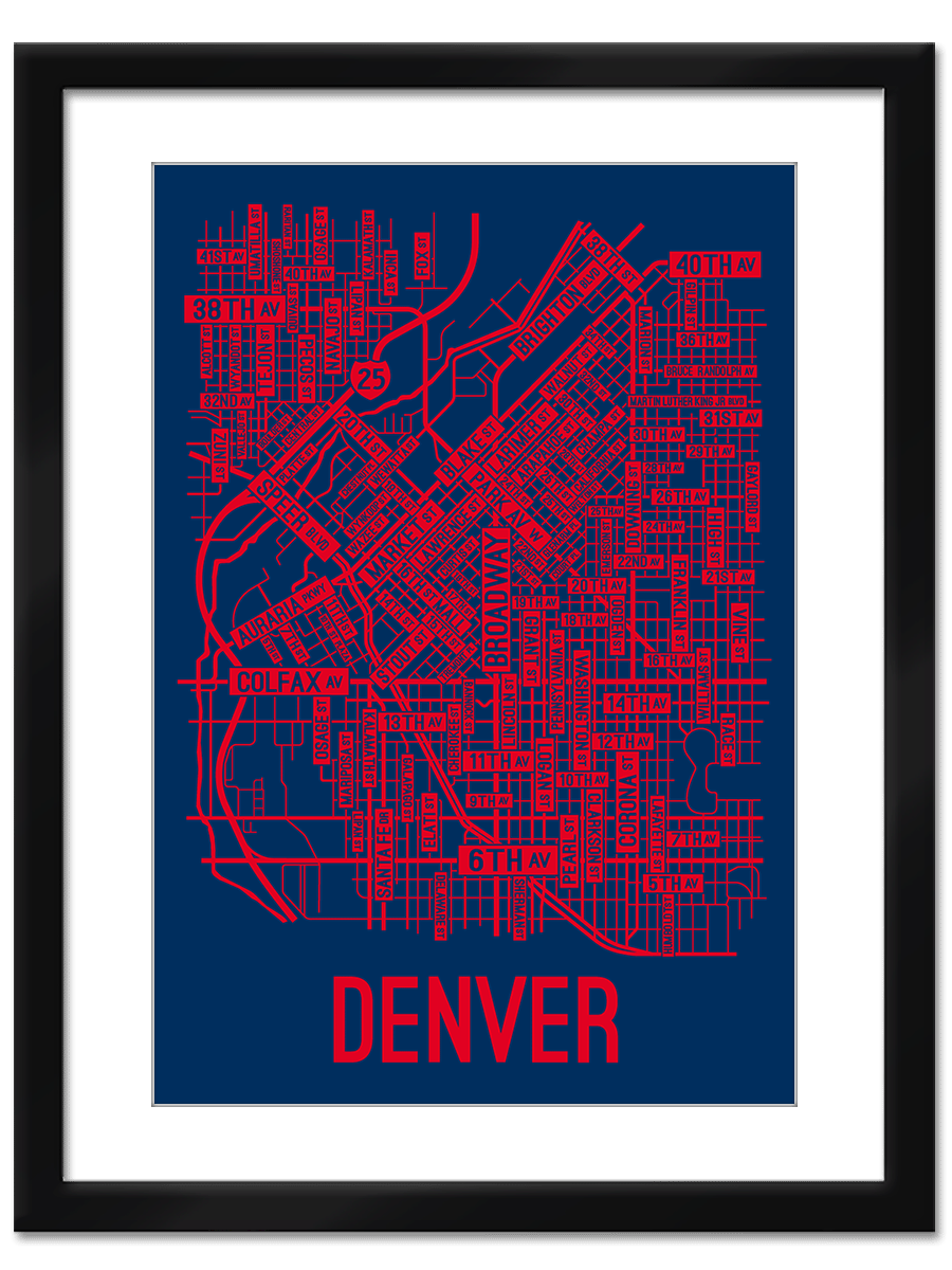 Denver, Colorado Street Map