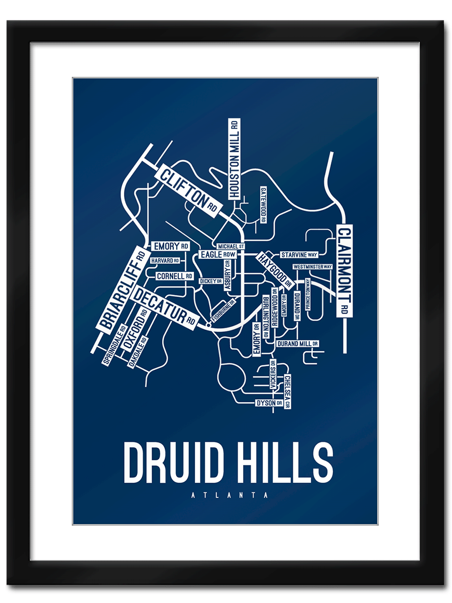 Druid Hills, Atlanta Street Map