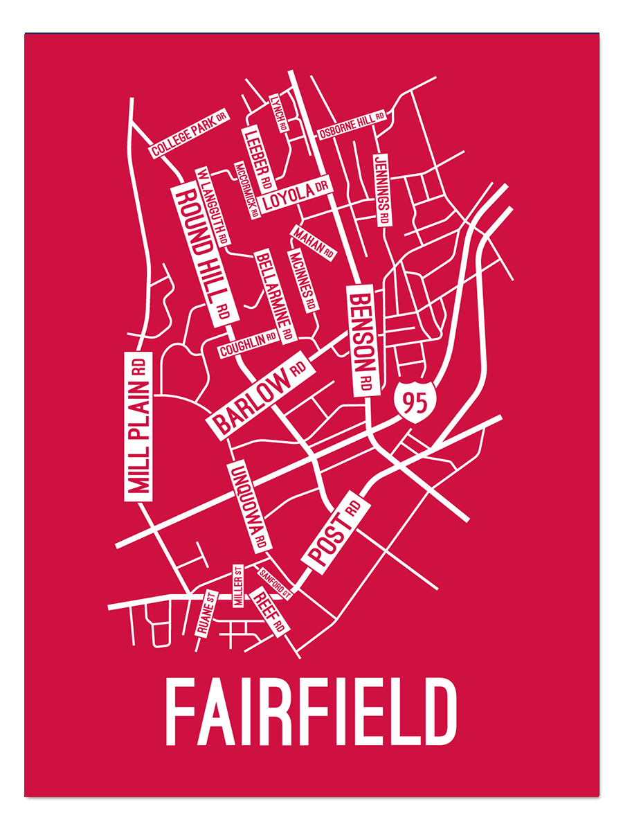 Fairfield, Connecticut Street Map