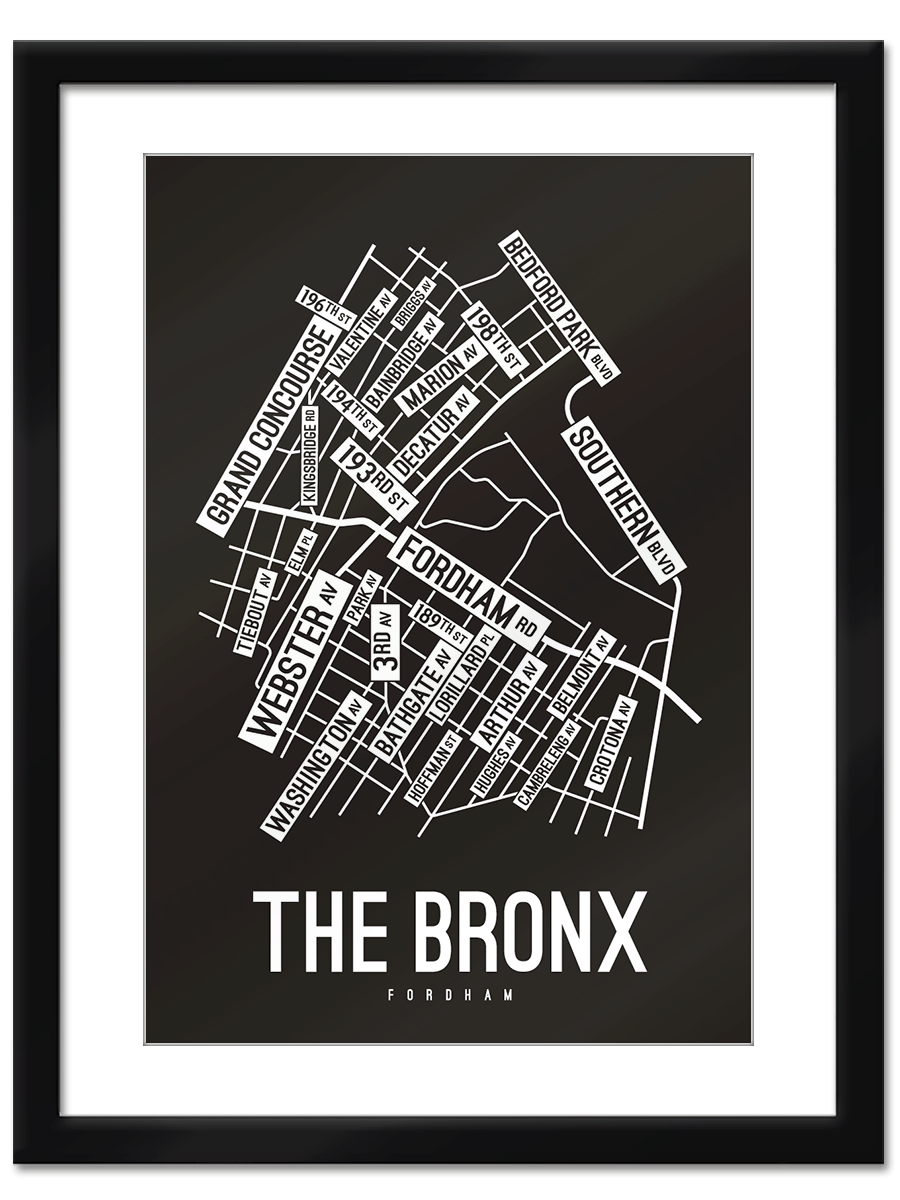 The Bronx, New York Street Map