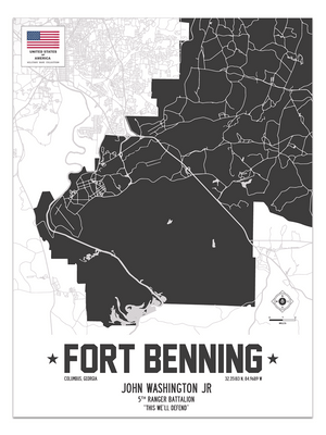 Fort Benning, Columbus, Georgia Street Map