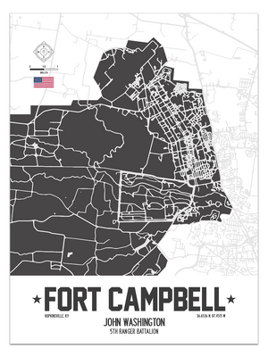 Fort Campbell, Hopkinsville, Kentucky Map