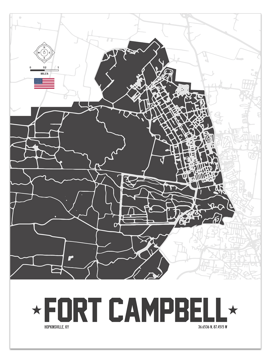 Fort Campbell, Hopkinsville, Kentucky Map