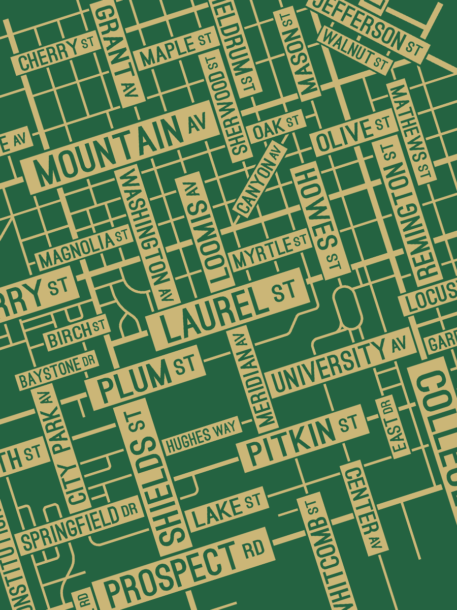 Fort Collins, Colorado Street Map