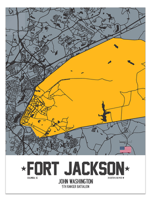 Fort Jackson, Columbia, South Carolina Map
