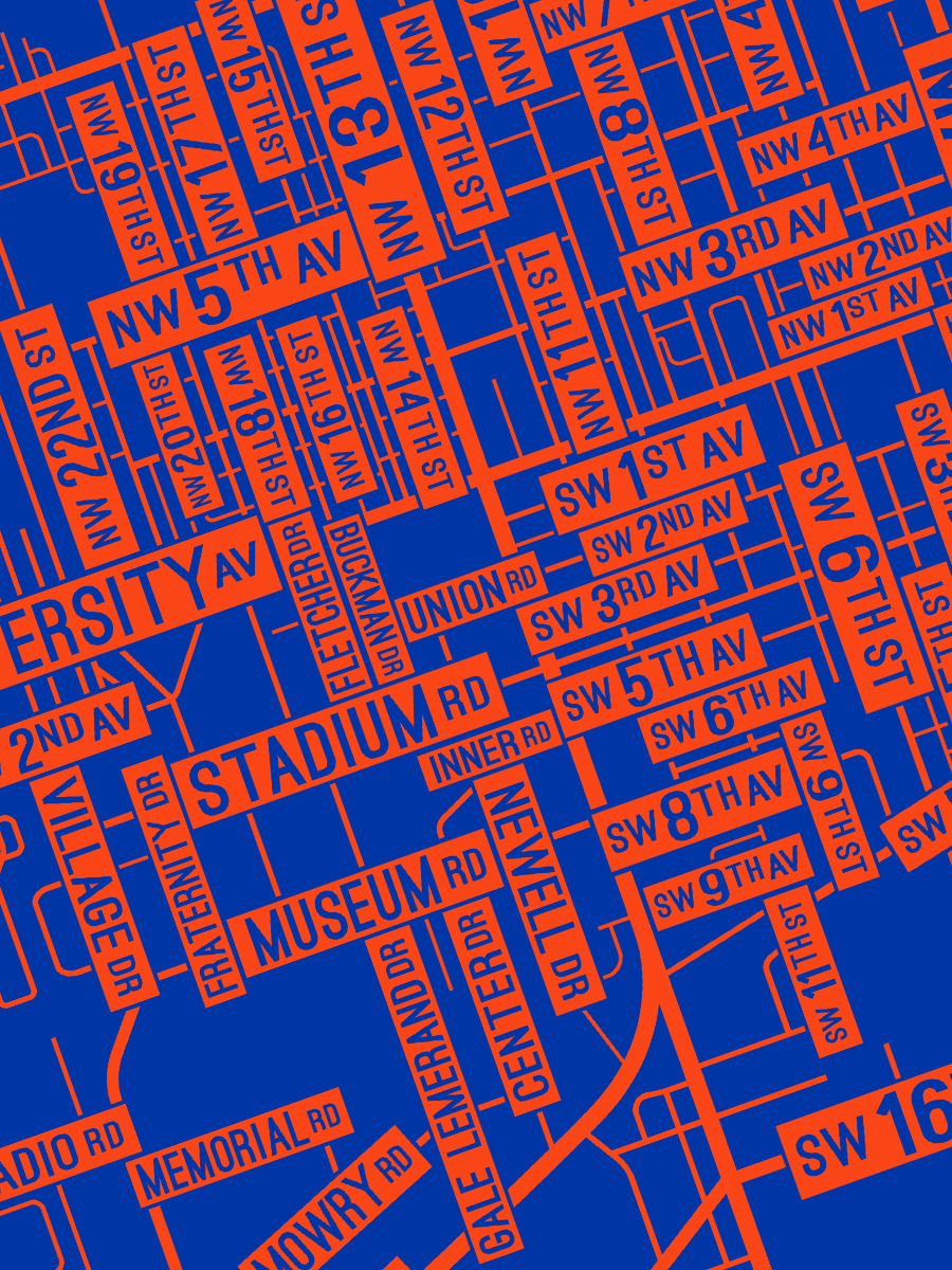 Gainesville, Florida Street Map