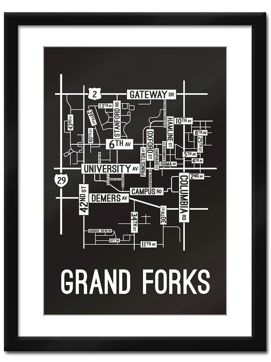 Grand Forks, North Dakota Street Map