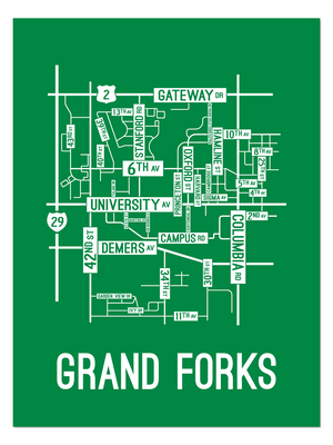 Grand Forks, North Dakota Street Map