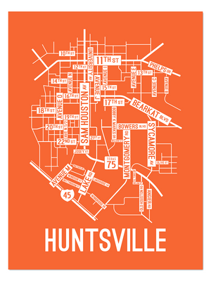 Huntsville, Texas Street Map