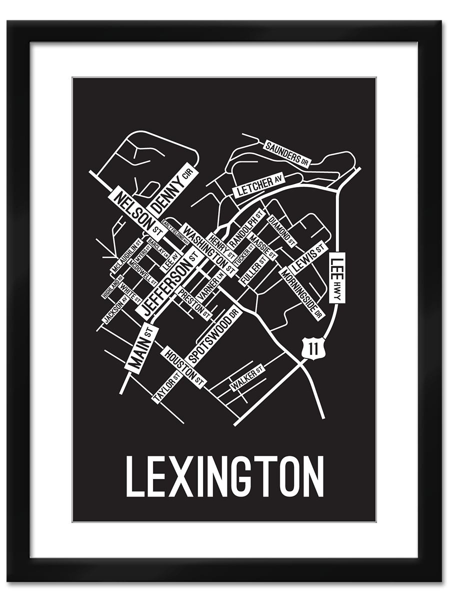 Lexington, Virginia Street Map