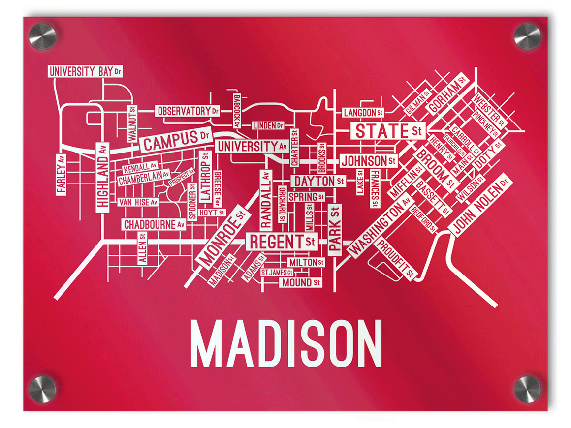 Madison, Wisconsin Street Map